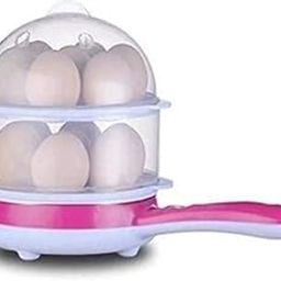 Gra8 Double -Layer Electric Egg Boiler/Corn Steamer with Non-Stick Frying Pan(Multicolor) (1 pcs)-18