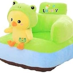 TIB Baby Soft Plush Cushion Supporting Baby Sofa Seat OR Rocking Chair for Kids(Use for Baby 0 to 4 Years)-Chick Green-image-7