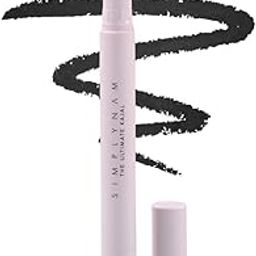 SIMPLYNAM Ultimate Kajal – Ink Black | 1 Stroke Intense Color Payoff | Water & Sweat-Resistant | Long-Lasting & Smudge-Proof | Safe for Sensitive Eyes | 7X More Product | In-Built Sharpener & Smudger-55