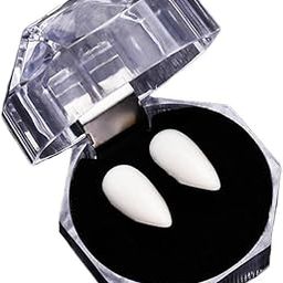 THE STYLE SUTRA Halloween False Teeth Vampire Fangs Zombie Teeth Cosplay Costume Props 19mm | 1 Pair Teeth,1 Piece tweezer,1 Pair Brace,1 Pair Gutta pertscha,1 Piece Guiding Book,1 Piece Box,-image-45