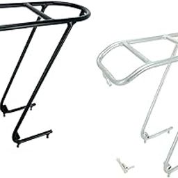 UJEAVETTE® Bicycle Front Rack Luggage Touring Carrier Racks Pannier Carrier Front Shelf Black-image-40