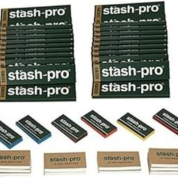 Stash Pro Combo of 12 Brown Rolling Paper with 10 Colored Roach Book-19