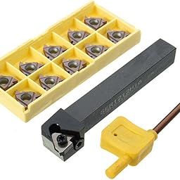 Losa SER1212H16 Lathe Turning Tool Holder+VP15TF 16ER AG60 Carbide Inserts+Wrench-32