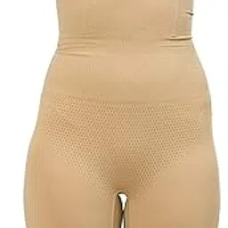 glamoras Women’s No Rolling Down High Waist Mid Thigh Shapewear,Beige-picture-9