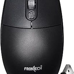 FRONTECH MS-0056 Wireless Optical Mouse | 2.4GHz | 1600DPI | USB Nano Receiver | Ergonomic Design | Black-12