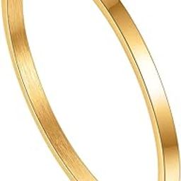1 PC Titanium Stainless Steel Oval Hinged/Openable Bracelet Bangle for Girls & Women 4mm width-image-19