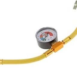 HEAVENGLOW Trade Auto Accessory R134A Car A/C Refrigerants Recharge Hose Charging Pipe with Gauge 200PSI-picture-0