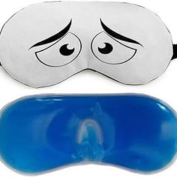 Nitexa Fabric Eye Mask For Sleeping Men Women With Cooling Gel For Night Deep Sleep, Dark Circles (white)-image-16