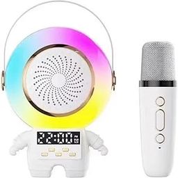 TOYARTSY Astro Karaoke Speaker with Colorful LED Lights, Wireless Microphone, Bluetooth Connectivity, USB Port, Powerful Sound, Portable, Party Speaker for Singing, Music, Kids Entertainment-picture-17