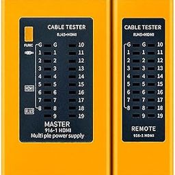 CP-Tech 2in1 Cable Tester, HDMI High Definition Digital Cable Tester, RJ45 Network Cable Tester, HDMI & RJ45 Cable Continuity Checker LAN Cable Detector. (Tester+Battery)-4