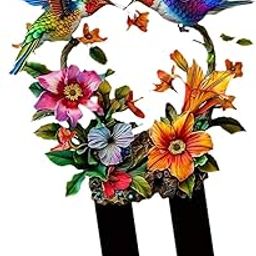 UJEAVETTE 2D Flat Birds Decorative Garden Stake Animal for Flower Bed Backyard Pathway-58
