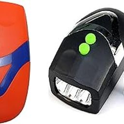 Cycle Light (3 Modes) + Cycle Bell Siren Hooter Cycle Bell for Bicycle for Kids Adults Cycle Horn and Light (Multicolor)-16
