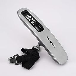 Themisto TH-WS10 Digital Luggage Scale with Target Value Setting (50kg), Silver-53