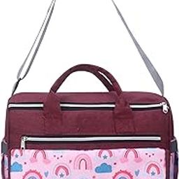 Laee cute "Baby Diaper Bag with Multiple Pockets | Large Capacity Travel Nappy Bag with Shoulder Strap & Stylish Design | Waterproof Maternity Bag for Moms & Dads-picture-32