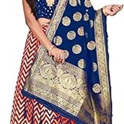 Girl's Treditional Wear Heavy Banarsi Jacquard Soft Silk Bridal Fully Stitched Lehanga Choli With Dupatta Set.-image-65
