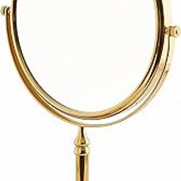 Dolphy Gold 5X Magnification Tabletop Shaving & Makeup Vanity Mirror - 8 Inch - Stainless Steel, Round-image-21