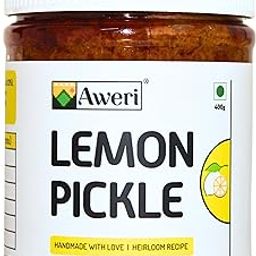 Aweri Lemon Pickle (400g): Zesty Blast of Sour & Spicy Flavours | 100% Natural Homemade Taste | Aids Digestion | Made with Cold Pressed Mustard Oil | Hygienic Preparation & Packing | Nimbu Ka Achaar-image-8