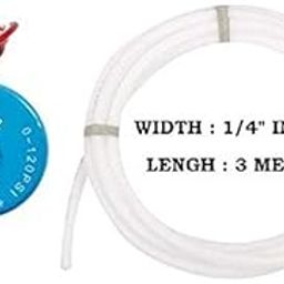 Care N Made® Ro Solenoid Valve 24V SV, 3 Meter 1/4" Pipe for RO Water Filters - 1 Pcs Set-0