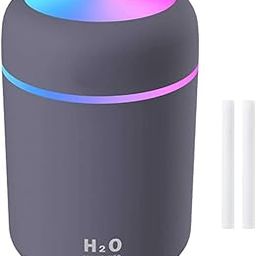 Sanbhav H2O Colorful Humidifier | Mini Cool Mist Diffuser with 7-Color LED Light | Quiet USB Air Purifier for Bedroom, Car & Office (GREY)-picture-19