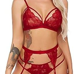 Women Babydoll Lingerie Bra Panty Set for Honeymoon Special Night Occasion with Bra Panty G-Thong and Garter Belt-image-50