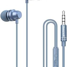 Honeywell Moxie V50 Wired Earphones with Built in Mic, 10mm*2 Drivers, Passive Noise Cancellation, Deep Bass & Clear Sound, Ultra HD Mic Quality, 3.5mm AUX, Voice Assistant Enabled, 1.2 Mtr-17