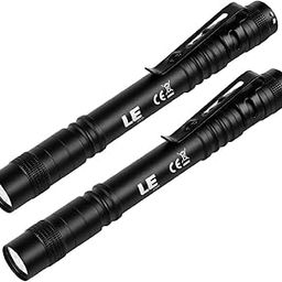 LE LED Pen Flashlights, Lightweight, Mini, Waterproof Pocket Flashlight with Clip, 2 Pack Small Flashlights for Inspection, Work, Emergency-6