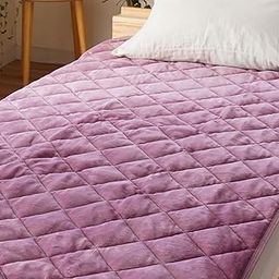 Nishikawa Bedding Pad, Double Winter, [One Second to Touch, Fluffy Touch] Blanket Bedding Pad, Matsuoi, Double, 55.1 x 80.7 inches (140 x 205 cm), Plain, Pink, Melts, For Winter, Flannel Warm, Fluffy-picture-25