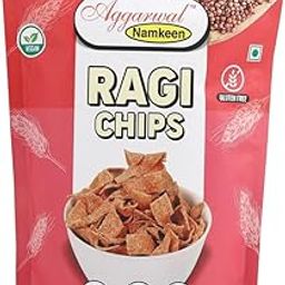 Aggarwal Namkeen Ragi (NACHANI) Chips Waffers, Chat Masala (75gm)-image-68