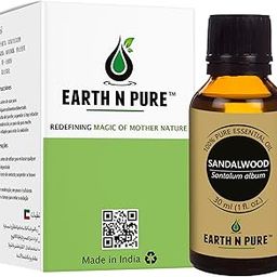Earth N Pure Sandalwood (Chandan Oil) Essential Oil for Skin- Natural and Therapeutic Grade with Glass Dropper - 30 ml-image-99