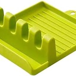 Hylentis Heat-Resistant Silicone Spoon Rest Mat Stand – Durable Cooking Spatula Holder Tray for Easy Kitchen Organization and Cleanliness (Multicolor)-image-71