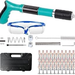 SARJAK Manual Steel Nail Gun Tool, Concrete Nail Gun, Portable Mini Nail Shooting Machine with 10 Nails, Nail Wall Fixing Tool for Cement Walls, Household Wood working-image-45