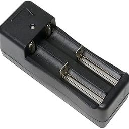 Lithium Ion Charger Universal Trimmer Battery Charger for Series 18650 Lithium Battery 2 Slot Rechargeable 3.7 Volt Battery Charger Black (Pack of 1) (2-Slot Charger)-17
