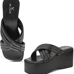 Soft, Comfortable & Trendy Women's Platform Slippers – Elegant Cross Design with Cushioned Sole and Slip-On Style for Girls & Womens-image-87