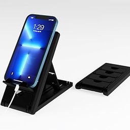 STRIFF Smartphone Stand, Tabletop, Foldable, Mobile Stand, Phone Stand, Tablet Stand, Smartphone Holder, Adjustable Height, Lightweight, Compact, Portrait and Horizontal, Easy to Carry(Black)-20