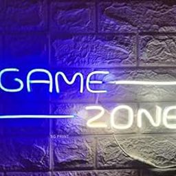 Wall Mitra Game Zone Neon Signs, LED Gaming Light Neon Sign for Gamer Room Decor, Neon Light for Game Room Bedroom Living Room Gaming Man Cave Party Gifts for Gamer, Boys, Teens (5.5x16.5in)Blue+White-image-29