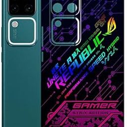 AtOdds Mobile Skin Sticker Wrap | Compatible for VIVO V30 Pro (5G) | Scratchproof Matte Finish | Full Coverage for All Sides & Camera Protection (Gamer)-image-59