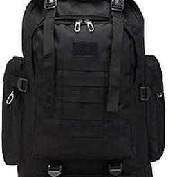80L Hiking Backpacks,Military Tactical Daypacks,Camping Backpack,Travel Rucksack,Waterproof, large capacity 80L, sturdy, black-image-69