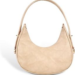 Half Moon Hobo Bag with Detachable Long Strap,Faux Leather,Trendy,Stylish & Durable Women's Shoulder Bag-image-87