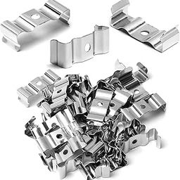 Othmro 30 Pieces T8 Clip Holder for LED Fluorescent Light Tube Lamp Bracket Lampholder 32 x 12 x 11.5mm-picture-32