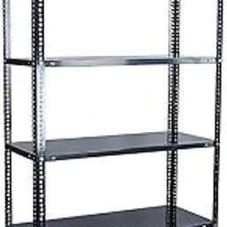 SPACIOUS Slotted Angle Rack 6 ShelvesMultipurpose Fine Finishing Fresh Quality Storage Rack Dimension 12"x36"x72" (Sheet 5 Shelves)-24