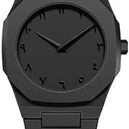 Analog Watch, 38mm Black Dial, Silver Stainless Steel Band, Water Resistant 30m-image-44