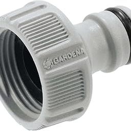 Gardena Metal Tap Connector 26.5 Mm (3/4 "): Connection For Faucets With Thread, Waterproof Connection, Easy Handling (18201-20), Grey, Polished-25
