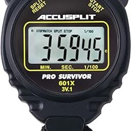 ACCUSPLIT 25359 Pro Survivor A601X Stopwatch, Black-22
