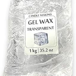 UKIYO international - Transparent Gel Wax for Candle Making 1kg Use As a Container Wax Making Designer Candles DIY-image-28