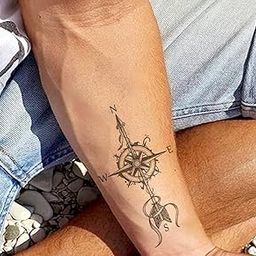 Temporary Tattoo Stickers for Men, Women, Boys & Girls Waterproof Tattoo Stickers Flowers Butterfly Stars angle wolf Armband words 3D Realistic Tattoo Stickers XQB-023 Size 21X12 cm-28