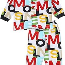 Kids' Pura Cotton Full Sleeves Casual T-shirt & Pyjama Set | Clothing Combo Set for Baby Boys Girls-image-84