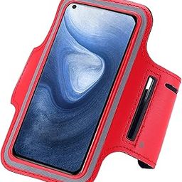 Nplus India Sports Running Jogging Walking Hiking Gym Armband for Vivo iQOO Z7 in Sleek Red-picture-12