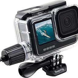 Suptig Waterproof Housing Case Waterproof Case Dive Case Charging Case Compatible for Gopro Hero 12 Hero 11 Hero 10 Hero 9 Black Waterproof 164Ft-21