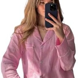bellababebysk Women's Cotton Textured Button-Down Shirt with Shorts Set | Summer Wear | Coord Set | Fancy Shorts Set | Trendy Two-Piece Lounge Set-picture-4