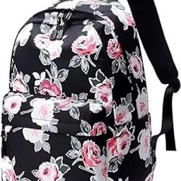 Willton -Rose Flower Latest Girls Bags || Girls School/College Bags || Girls Tuition Bags || Girls Office || Casual Standard Backpack for Girls, Water Resistant and Lightweight Bag-22